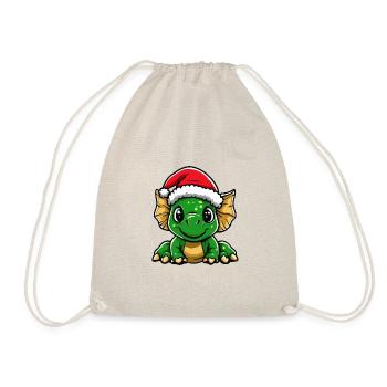 Dinosaure tricératops Noël Noël - Sac de sport léger - nature - Devant