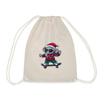 Elephant Christmas Funny - Drawstring Bag - nature - Front