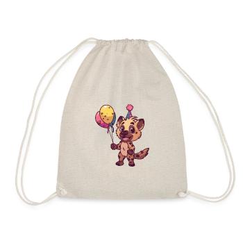 Hyena Birthday Baby - Drawstring Bag - nature - Front