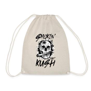 Kush Raucher Totenkopf Joint - Turnbeutel - Natur - Vorne