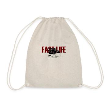 Fast Life: Graphic Design Collection - Turnbeutel - Natur - Vorne