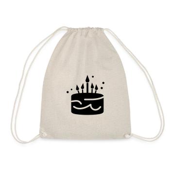 Birthday cake - Drawstring Bag - nature - Front