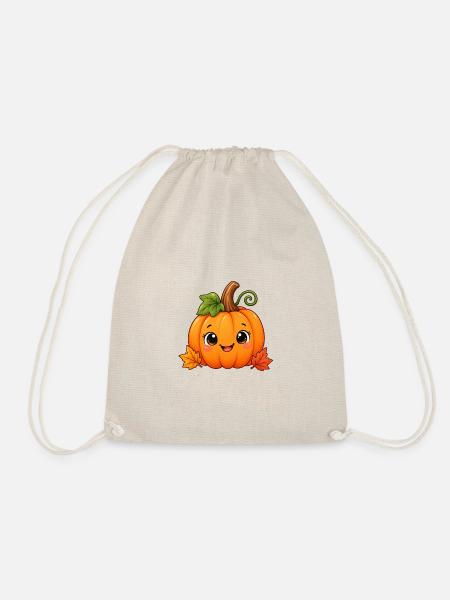 Süßer Kürbis – Herbst & Halloween T- Shirt - Turnbeutel - Natur