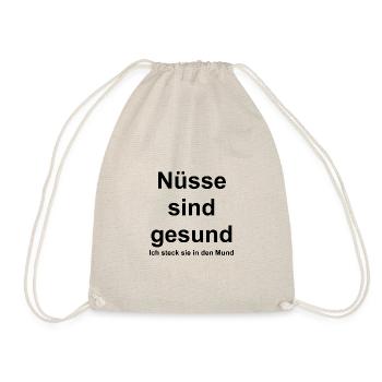 Nüsse sind gesund - Turnbeutel - Natur - Vorne