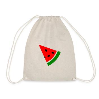 Wassermelone Melone - Turnbeutel - Natur - Vorne