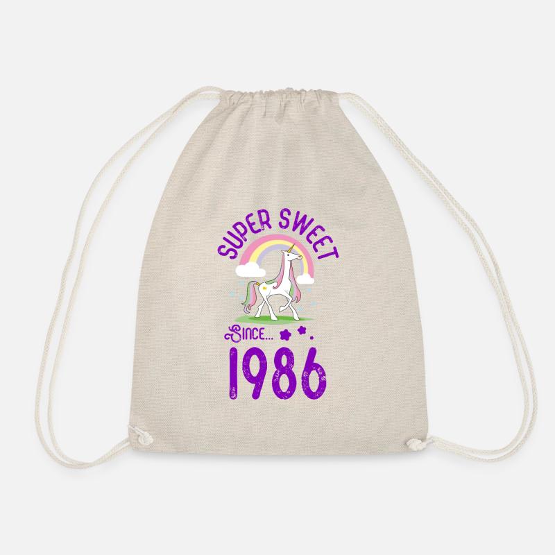 1986 Sweet Einhorn - Turnbeutel - Natur