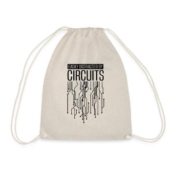 Citation ironique distrait par les circuits - Sac de sport léger - nature - Devant