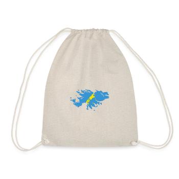 T-shirt with Malvinas Argentinas design - Drawstring Bag - nature - Front