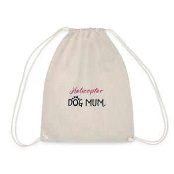 Helicopter Dog Mum - Turnbeutel - Natur - Vorne