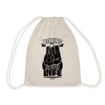 Boxing Is My Life - Drawstring Bag - nature - Front