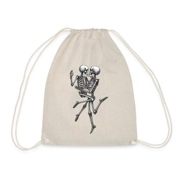 SKELETONS IN LOVE #2 - black & whitev - Sac de sport léger - nature - Devant