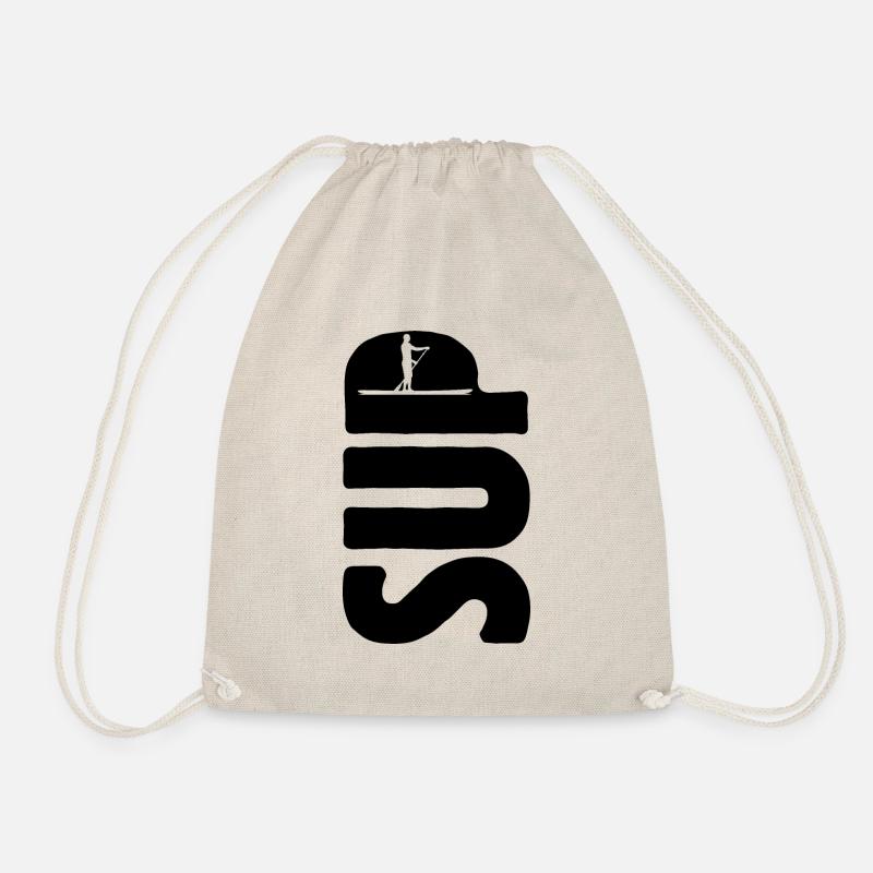 SUP Stand up paddling - Life is better on a board - Drawstring Bag - nature