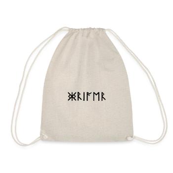 Warrior Runes Scripture Germanic Viking Celts - Drawstring Bag - nature - Front