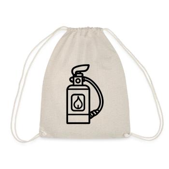 fire extinguisher - Drawstring Bag - nature - Front