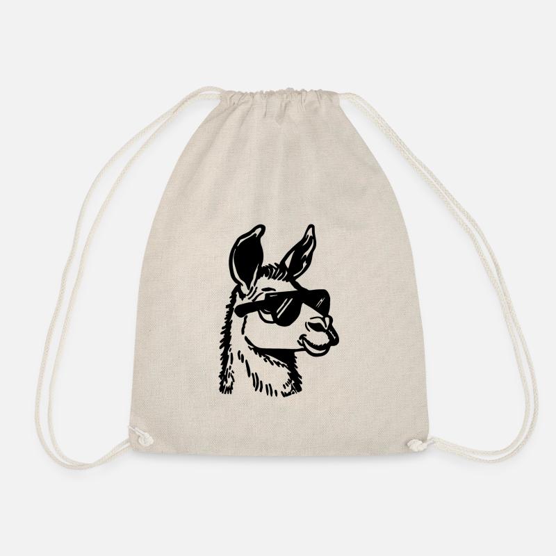Lama - Turnbeutel - Natur