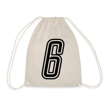 6 Number number - Drawstring Bag - nature - Front