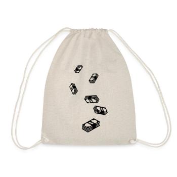Geld Money silhouette - Turnbeutel - Natur - Vorne