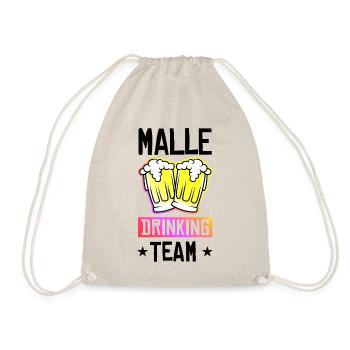 Malle Drinking Team - Turnbeutel - Natur - Vorne