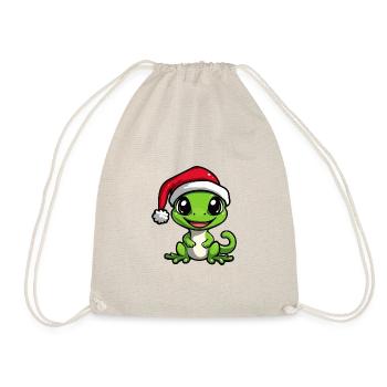 Lézard Noël Mignon - Sac de sport léger - nature - Devant