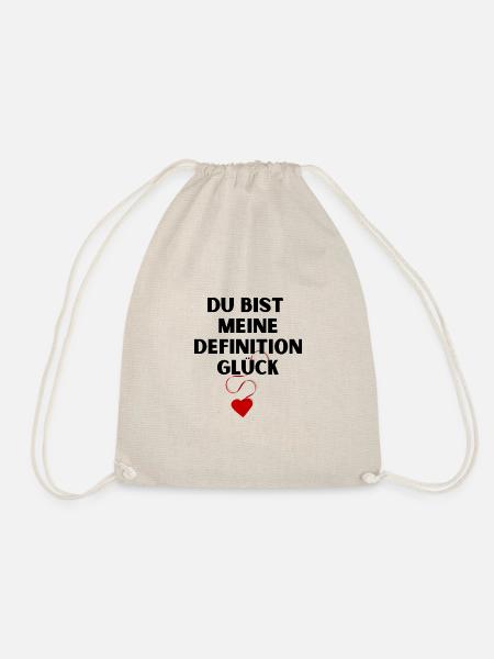 Ich liebe dich - Turnbeutel - Natur