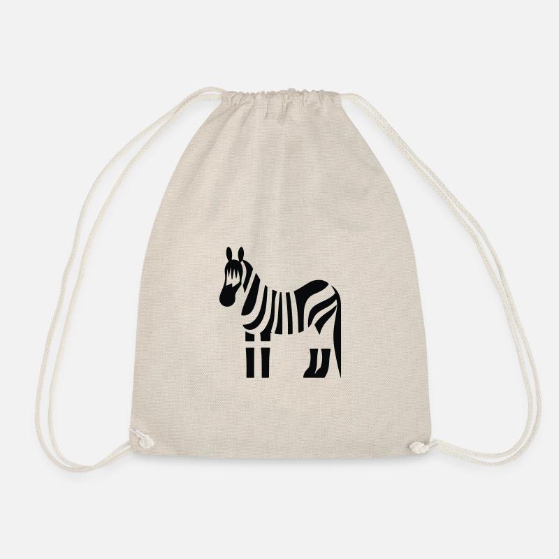Zebra - Turnbeutel - Natur