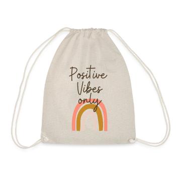Positive Vibes only - Nur positive Energien - Turnbeutel - Natur - Vorne