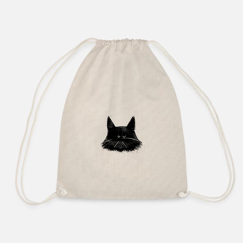 Cats Head - Drawstring Bag - nature