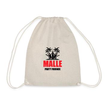 Malle Party Friends Holidays Mallorca - Drawstring Bag - nature - Front