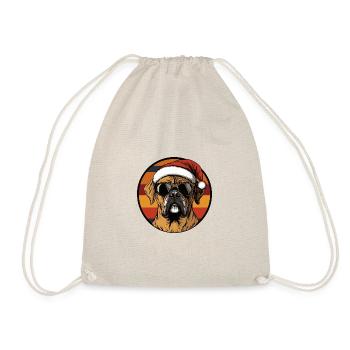 Boxer Chien Noël Cool - Sac de sport léger - nature - Devant