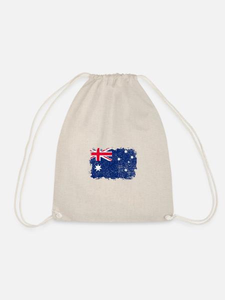 Australian Flag - Drawstring Bag - nature