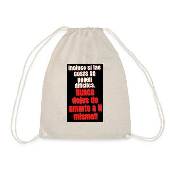 nunca dejes de amarte a ti mismo - Sac de sport léger - nature - Devant