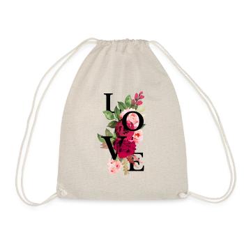 Love flowers - Drawstring Bag - nature - Front
