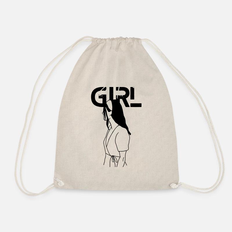 Girl - Drawstring Bag - nature