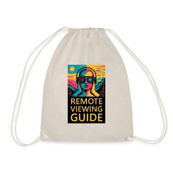 Remote Viewing Guide – Psychedelic Head - Drawstring Bag - nature - Front