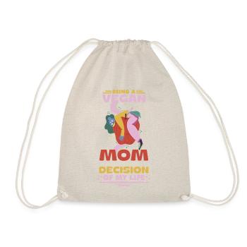 mère végétalienne meilleure décision de la vie - Sac de sport léger - nature - Devant