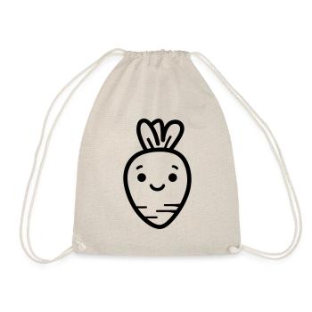 Carotte - Sac de sport léger - nature - Devant