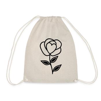 Pink Flower - Drawstring Bag - nature - Front