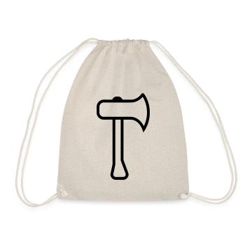 axe - Drawstring Bag - nature - Front