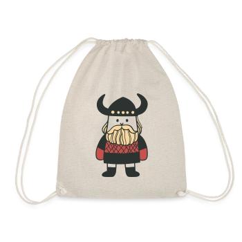 Cute Viking - Drawstring Bag - nature - Front