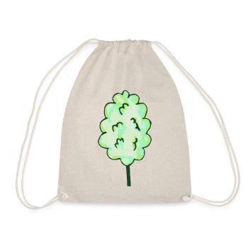 Barbe à papa vert - Sac de sport léger - nature - Devant