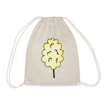 Barbe à papa jaune - Sac de sport léger - nature - Devant