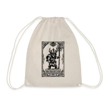 Barbar RPG Tarot Karte Chibi - Turnbeutel - Natur - Vorne