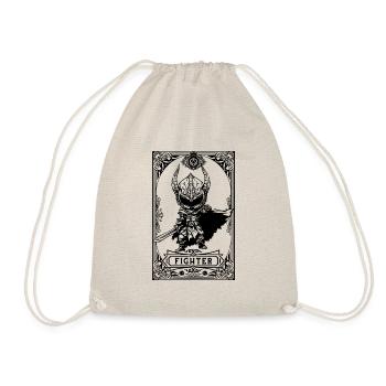 Fighter RPG Tarot Card chibi - Sac de sport léger - nature - Devant