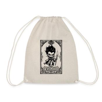 Warlock RPG Tarot Card chibi - Sac de sport léger - nature - Devant