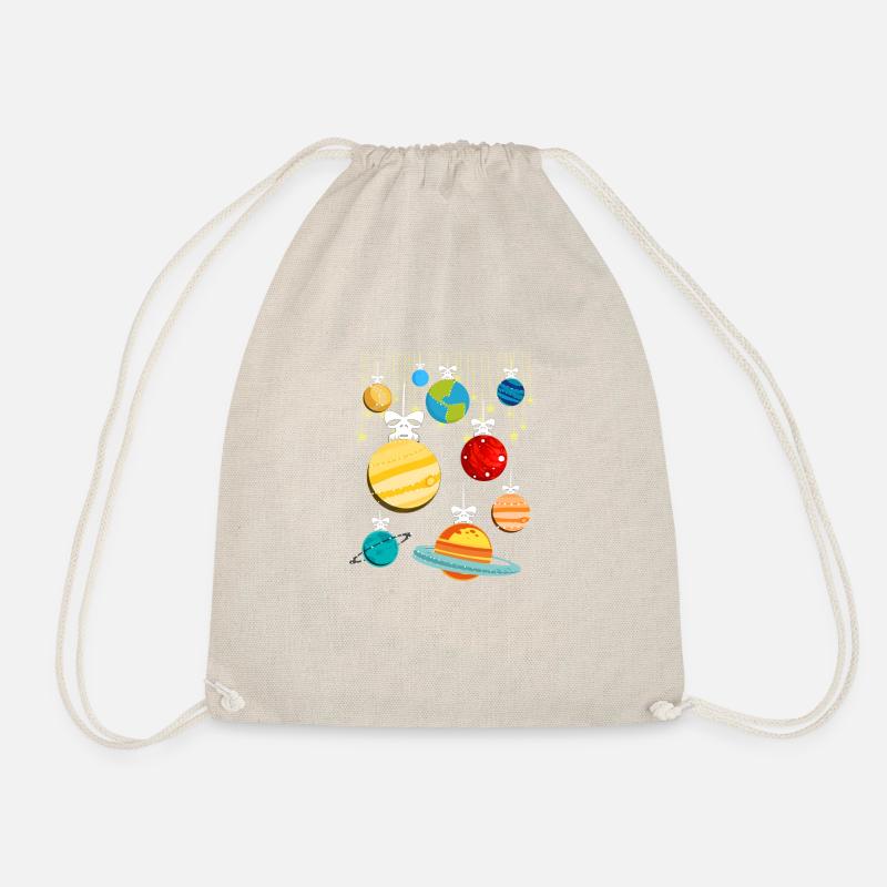Bauble Christmas Solar System - Drawstring Bag - nature