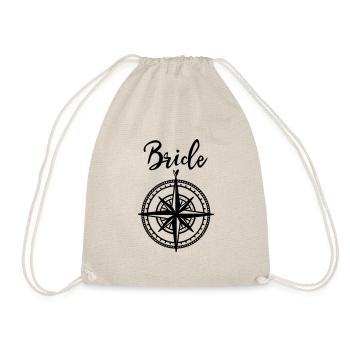 BRIDE | Braut Outfit | Junggesellinnenabschied - Turnbeutel - Natur - Vorne