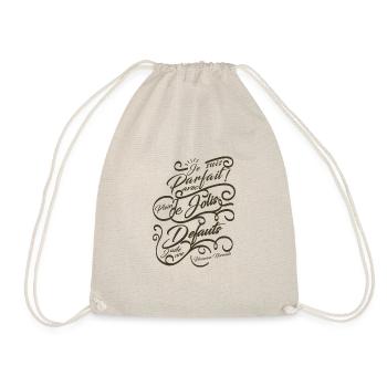 Je suis parfait marron - Sac de sport léger - nature - Devant