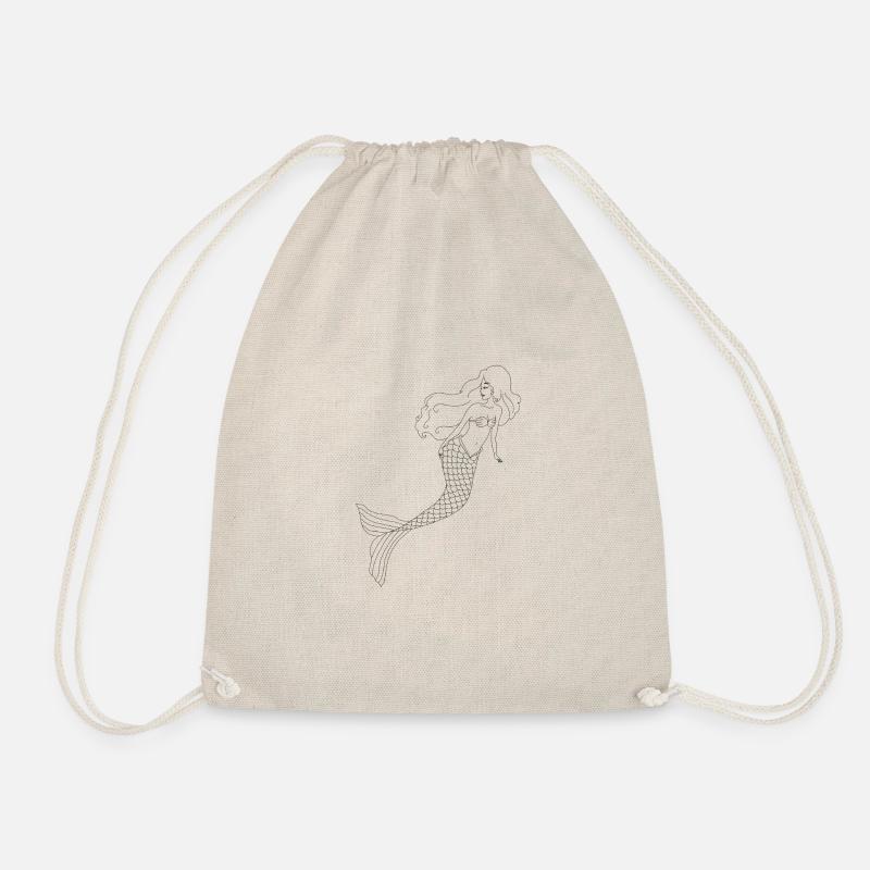 Mermaid print - Turnbeutel - Natur