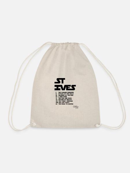 STar IVES: the epic that is holidaying in Cornwall - Drawstring Bag - nature