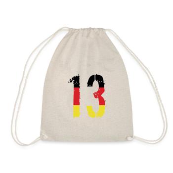 Maillot 13 numéros Allemagne - Sac de sport léger - nature - Devant
